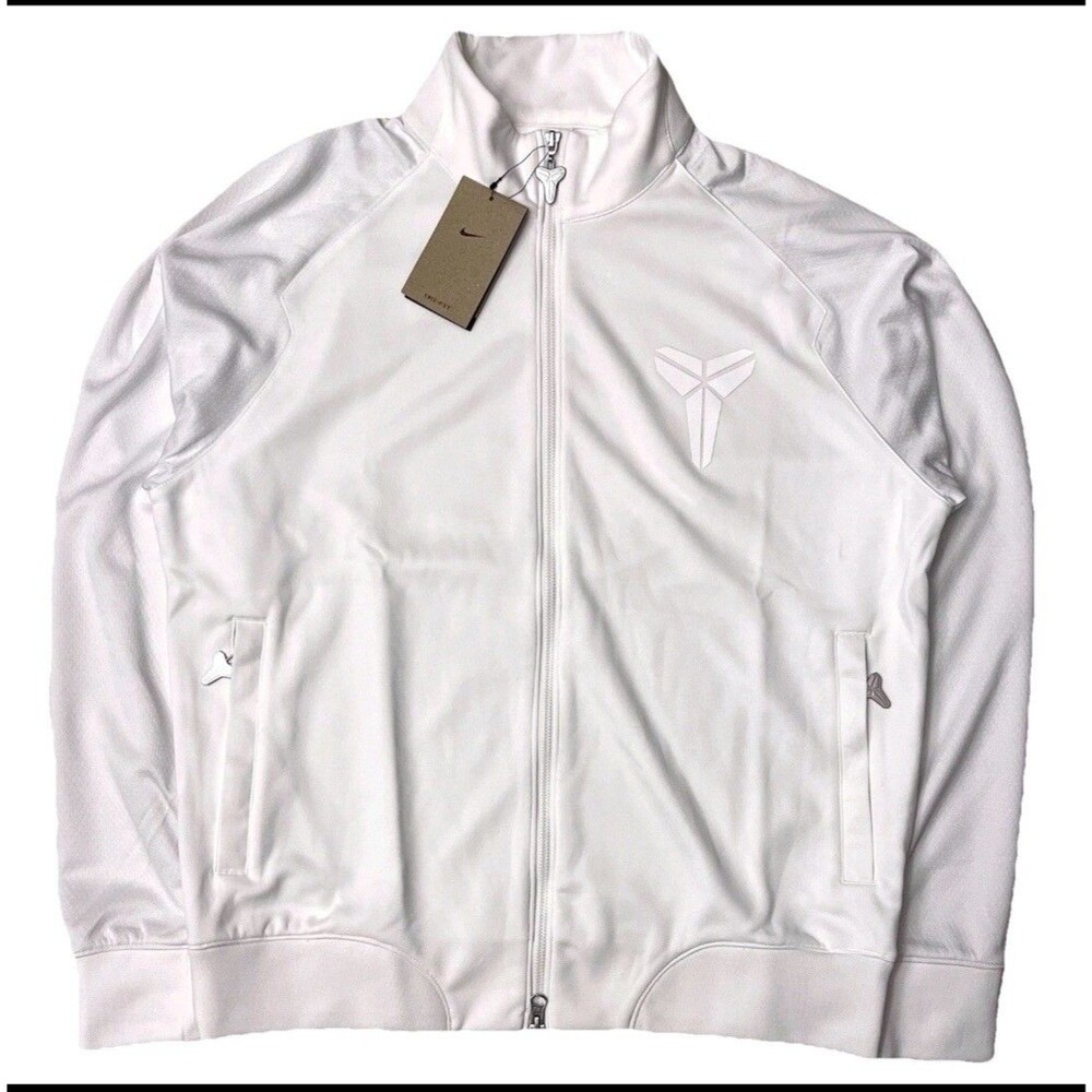 New Nike Kobe Bryant Halo White Mamba Full Zip Jacket FZ0936-100 Men Size XL